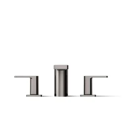Deck-mount bath faucet