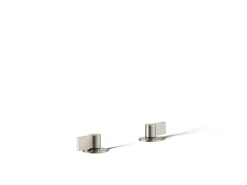 Deck-mount bath faucet handles with Lever design