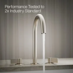 Deck-mount bath faucet handles with Lever design