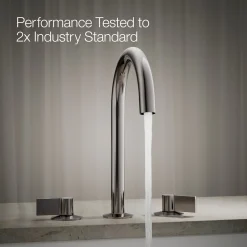 Deck-mount bath faucet handles with Lever design