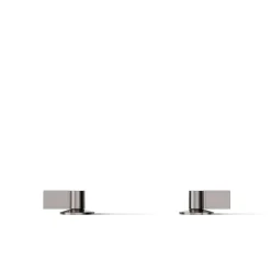Deck-mount bath faucet handles with Lever design