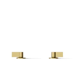 Deck-mount bath faucet handles with Lever design