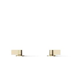 Deck-mount bath faucet handles with Lever design
