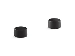 Deck-mount bath faucet handles with Oyl design