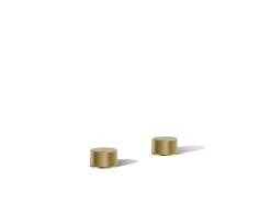 Deck-mount bath faucet handles with Oyl design