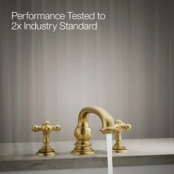 Deck-mount bath faucet handle trim with Cross design