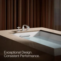 Deck-mount bath faucet handle trim with Cross design