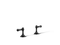 Deck-mount bath faucet handle trim with Lever design