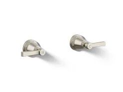 Deck-mount bath faucet handle trim with Lever design