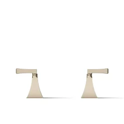 Deck-mount bath faucet handle trim