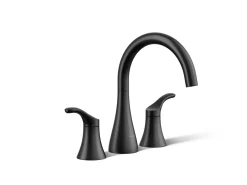 Deck-mount bath faucet trim