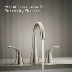 Deck-mount bath faucet trim