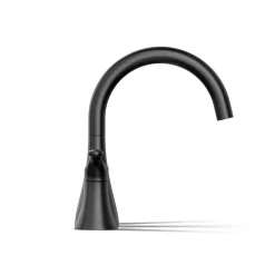 Deck-mount bath faucet trim