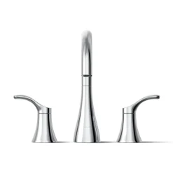Deck-mount bath faucet trim