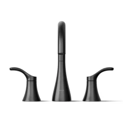 Deck-mount bath faucet trim