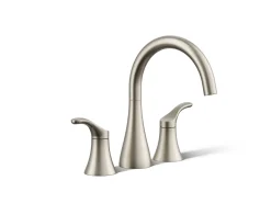 Deck-mount bath faucet trim