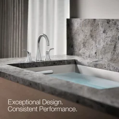 Deck-mount bath faucet trim