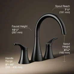 Deck-mount bath faucet trim