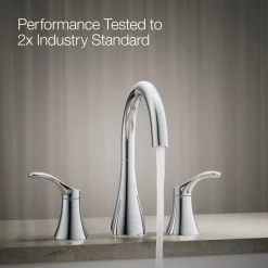 Deck-mount bath faucet trim