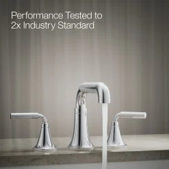 Deck-mount bath faucet trim