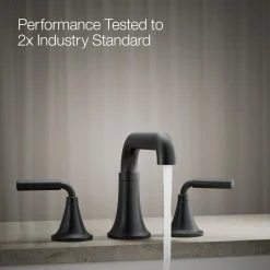 Deck-mount bath faucet trim