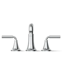 Deck-mount bath faucet trim