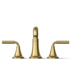 Deck-mount bath faucet trim