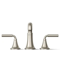 Deck-mount bath faucet trim