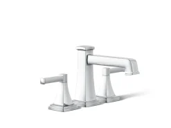 Deck-mount bath faucet trim