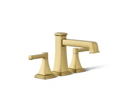 Deck-mount bath faucet trim