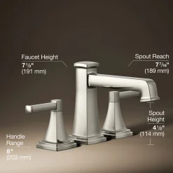 Deck-mount bath faucet trim