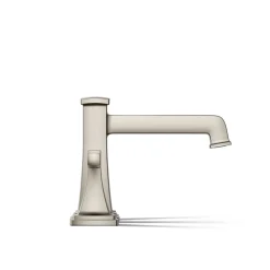 Deck-mount bath faucet trim