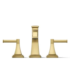 Deck-mount bath faucet trim