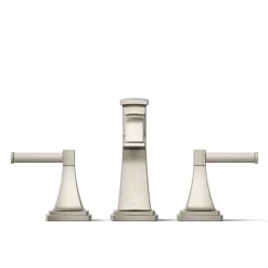 Deck-mount bath faucet trim