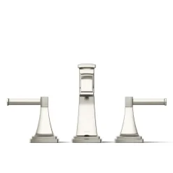 Deck-mount bath faucet trim