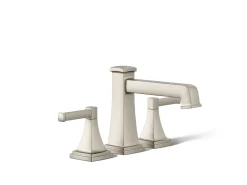 Deck-mount bath faucet trim