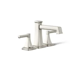Deck-mount bath faucet trim