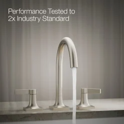 Deck-mount bath faucet trim
