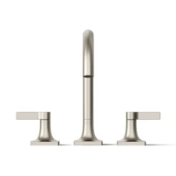 Deck-mount bath faucet trim