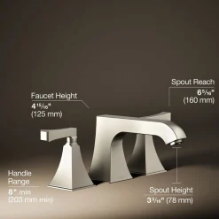 Deck-mount bath faucet trim