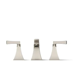 Deck-mount bath faucet trim