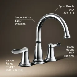 Deck-mount bath faucet trim