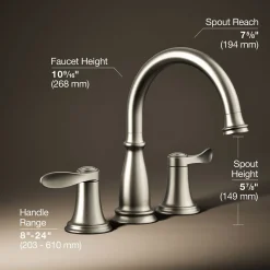 Deck-mount bath faucet trim