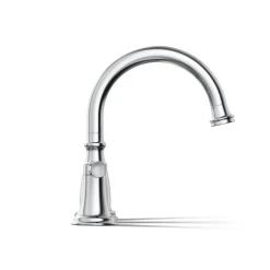 Deck-mount bath faucet trim
