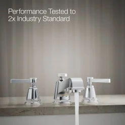 Deck-mount bath faucet trim