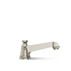 Deck-mount bath faucet trim