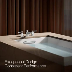 Deck-mount bath faucet trim