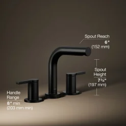 Deck-mount bath faucet trim