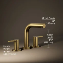 Deck-mount bath faucet trim