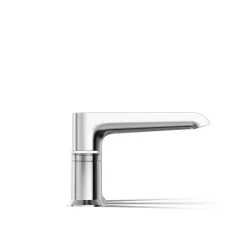 Deck-mount bath faucet trim